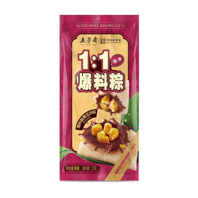 爆料粽板栗豆沙粽